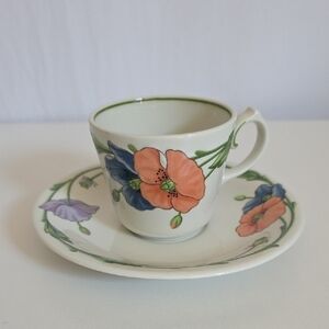 Villeroy & Boch Amapola Flat Cup and Saucer Set